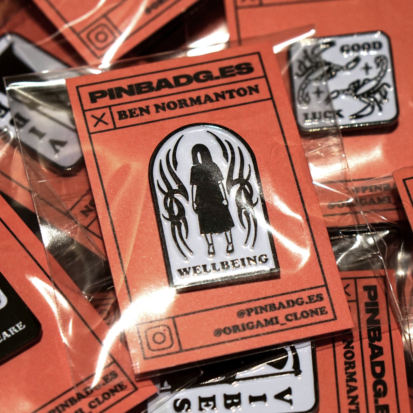 Wellbeing Pin –– Ben Normanton X Pinbadg.es