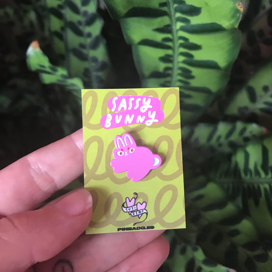 Sassy Bunny Pin –– Suzi Kemp
