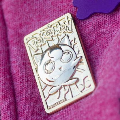 Gold Plated Jigglypuff Card Pin Nostalgia Vault Pinbadges LTD Gold Plated Jigglypuff Card Pin Nostalgia Vault Pinbadges LTD