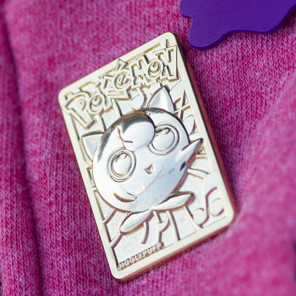 Gold Plated Jigglypuff Card Pin –– Nostalgia Vault