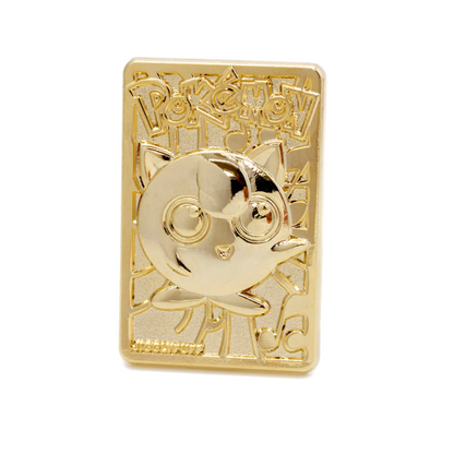 pokemon 23k gold plated trading card jigglypuff Gold Plated Jigglypuff Card Pin –– Nostalgia Vault – Pinbadges LTD