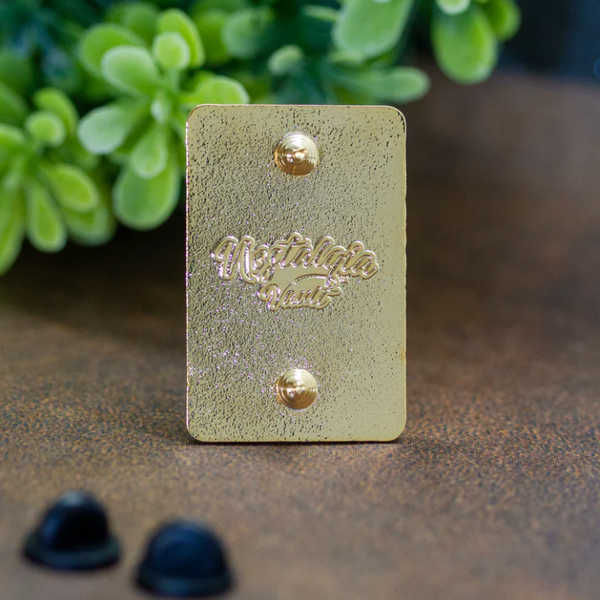 Gold Plated Pikachu Card Pin –– Nostalgia Vault