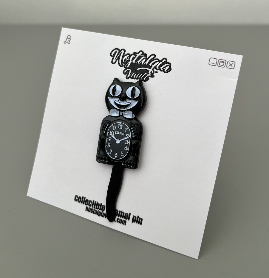 Kit-Cat Clock 3D Pin –– Nostalgia Vault