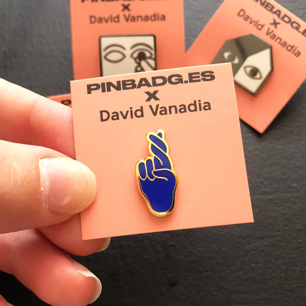 Fingers Well Crossed Pin –– David Vanadia