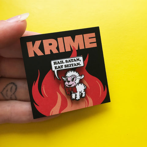 Hail Satan Pin –– KRIME