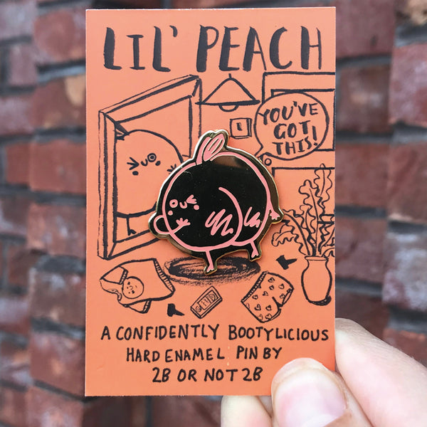 Lil' Peach Sassy Pin –– 2B or Not 2B