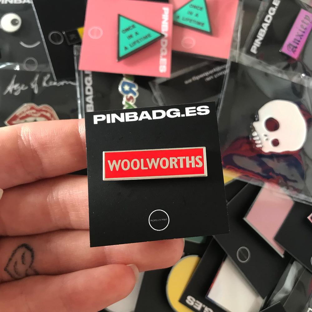 Notonthehighstreet — Woolworths Enamel Pin