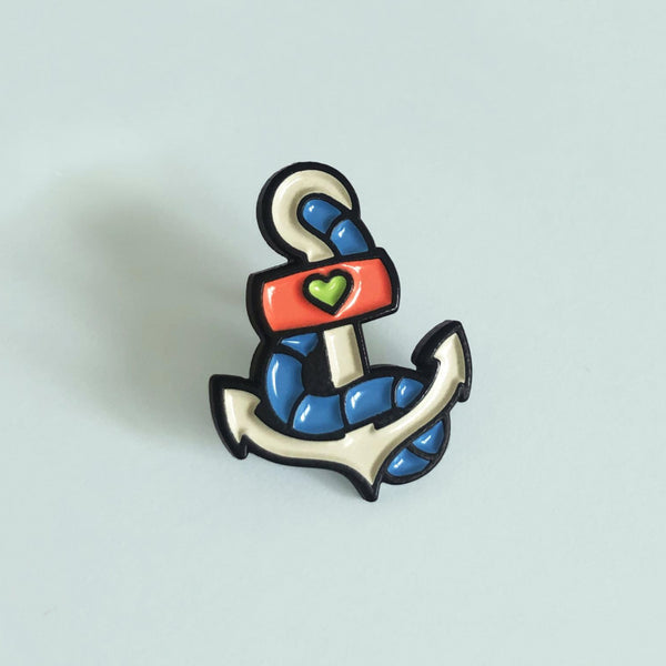 Anchor Pin –– Lynn Doodles