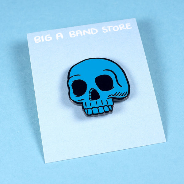 Blue Skull Pin –– Big A Band