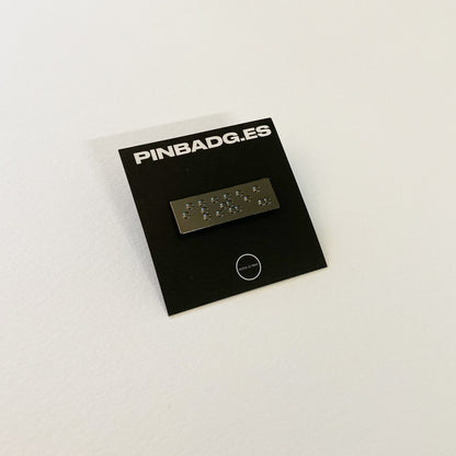 I Love u Braille Pin