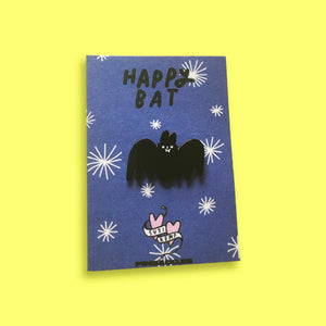 Happy Bat Pin –– Suzi Kemp