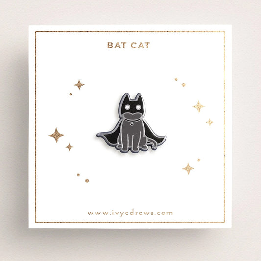 Bat Cat Pin –– Ivy Chan