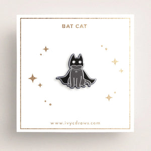 Bat Cat Pin –– Ivy Chan