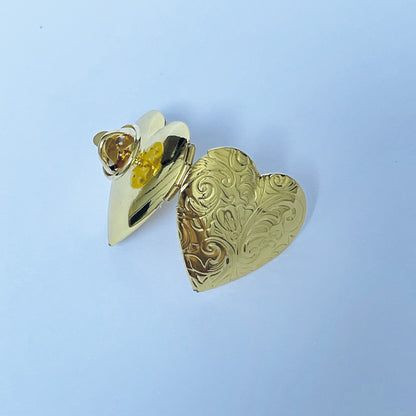 Gold Locket Pin With Giftbox