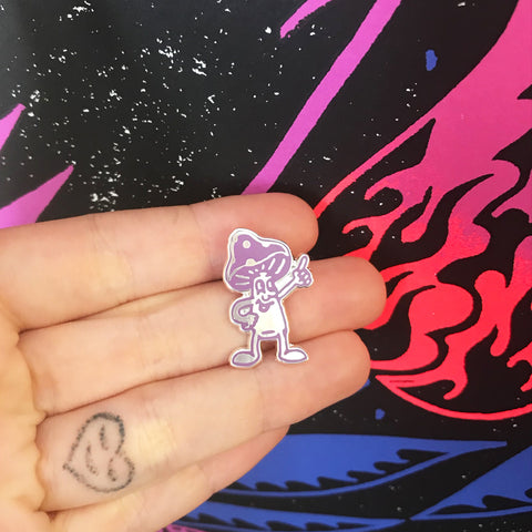 Mushroom Guy –– Overgrown Co. X Pinbadges