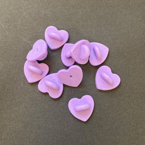 Purple Heart Rubber Clutch
