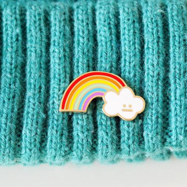 Cloud and Rainbow Pin –– Rock Cakes
