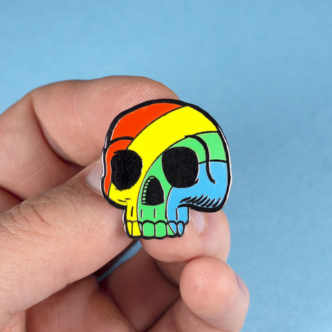 Pride Skull Pin –– Big A Band