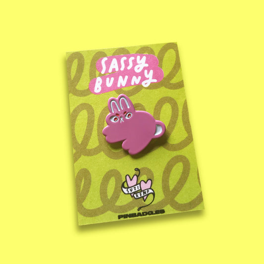 Sassy Bunny Pin –– Suzi Kemp