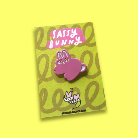 Sassy Bunny Pin –– Suzi Kemp