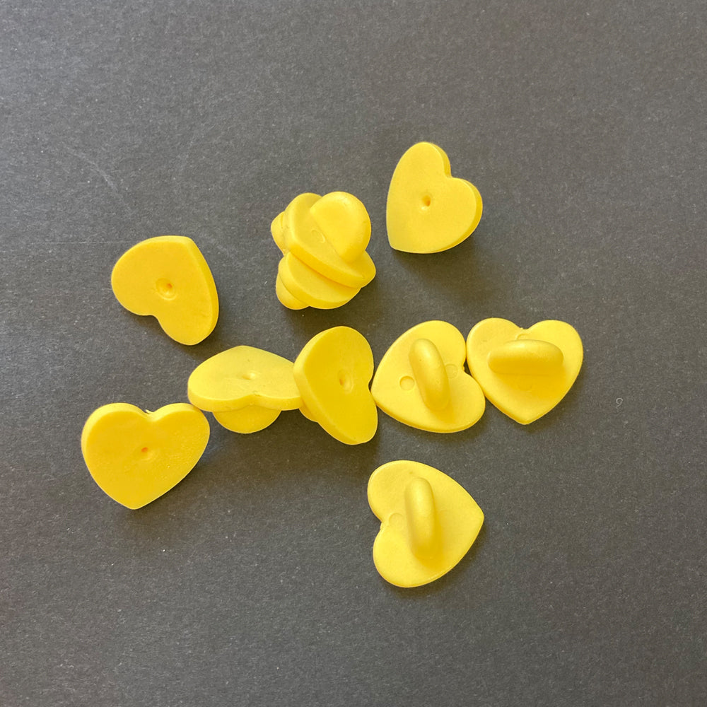 Yellow Heart Rubber Clutch